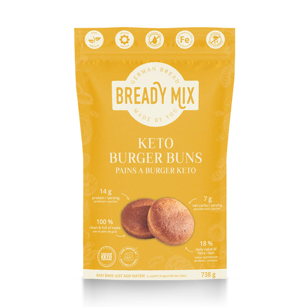 Bready Mix Keto Burger Buns Double Pack Front Mockup